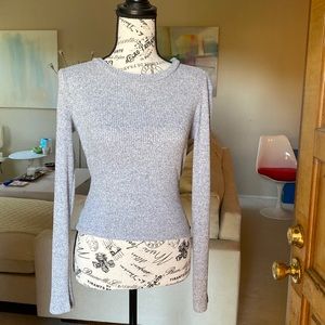 Excellent condition ribbed knit Zara top, cotton blend